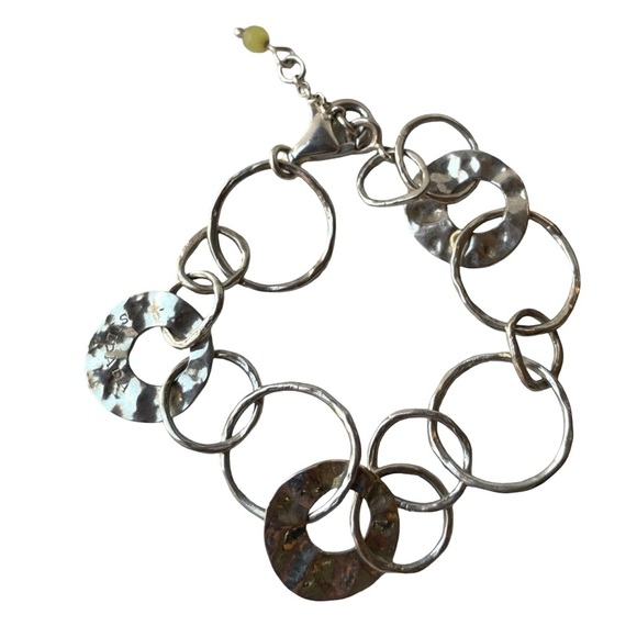 Silpada 925 Sterling Silver Circle Bracelet EUC - Picture 2 of 5
